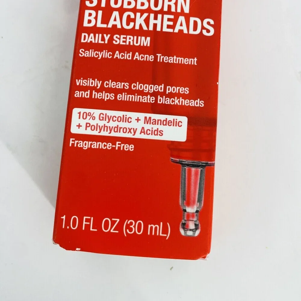 Neutrogena Stubborn Blackheads Daily Syrum Salicylic Acid Acne Treatment 1 Fl Oz